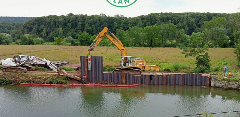 TRAVAUX. Lancement de 2 nouveaux chantiers de réfection de digues sur le Canal du Rhône au Rhin.